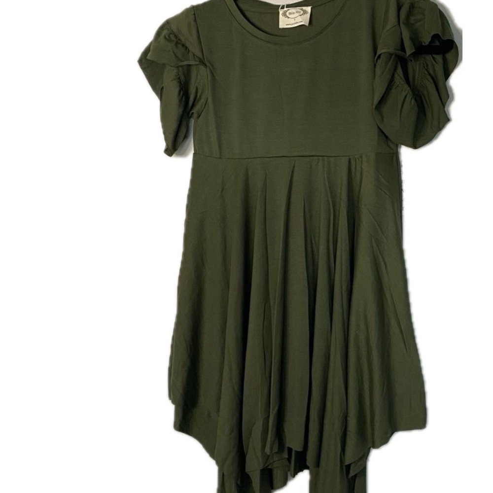 NWT Mia Joy by Joyfolie Milana Dress Olive Green Size 7